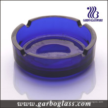 4" Round Dark Blue Glass Ashtray (GB2031)